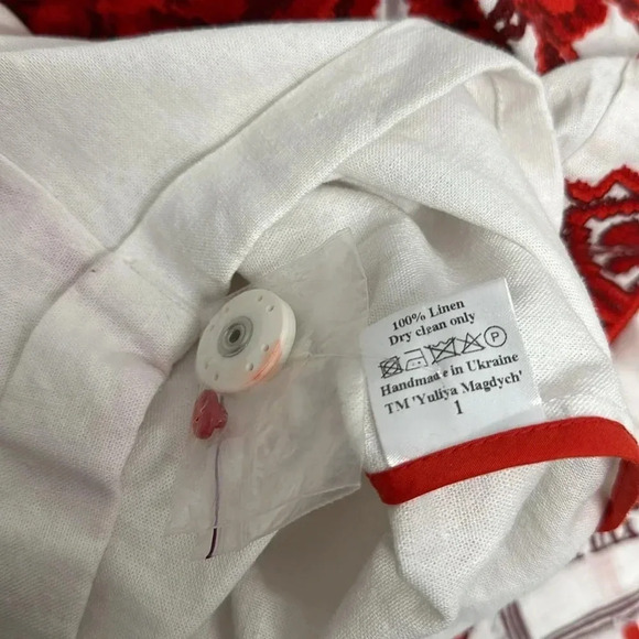 Yuliya Magdych Gzhel One Shoulder Playsuit Jumpsuit Dress Shorts Embroidered 1 - Picture 6 of 7